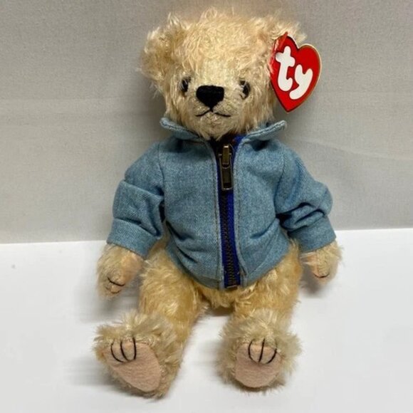Vintage Ty Attic Treasures Logan Canada Jointed Teddy Bear Plush 2000 w/Tags - Picture 12 of 12